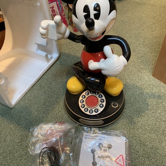 75TH Anniversary 13” Mickey Mouse Animated Talking Telephone Disney Phone  2004 - Picture 5 of 7
